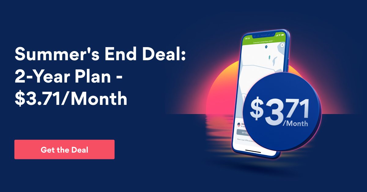 NordVPN summer deal promotional banner